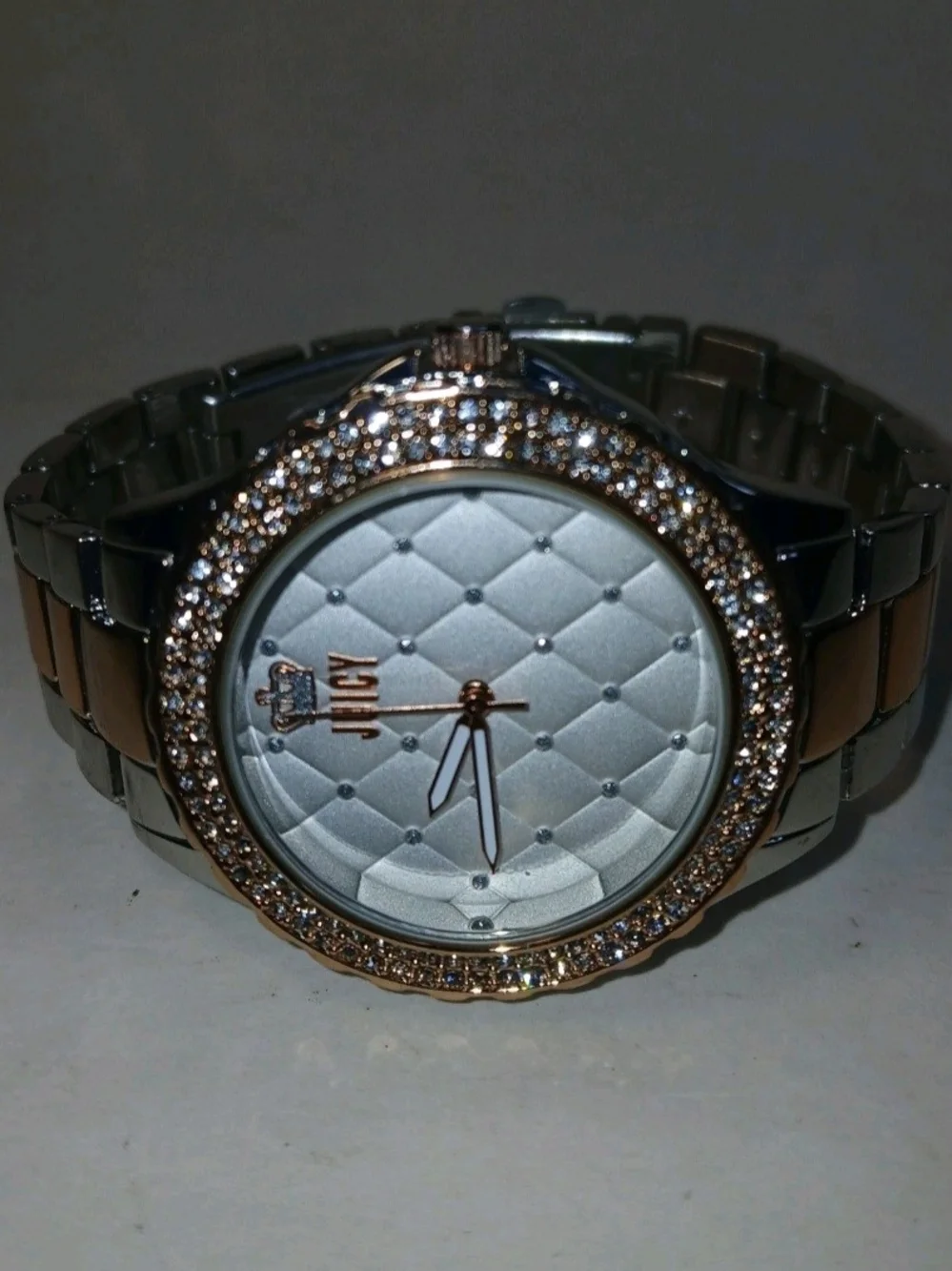 Juicy By Juicy Couture Women's Watch JC/5043 Quartz Rose Gold Silver 38mm